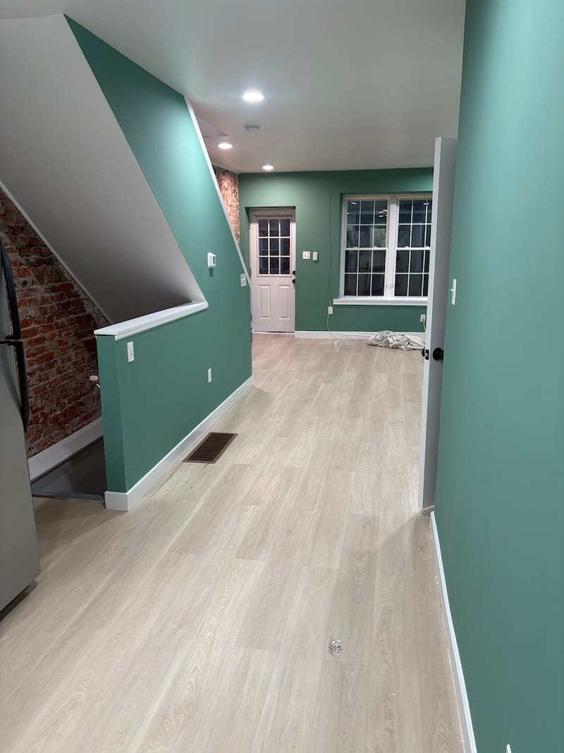 interior painting in progress