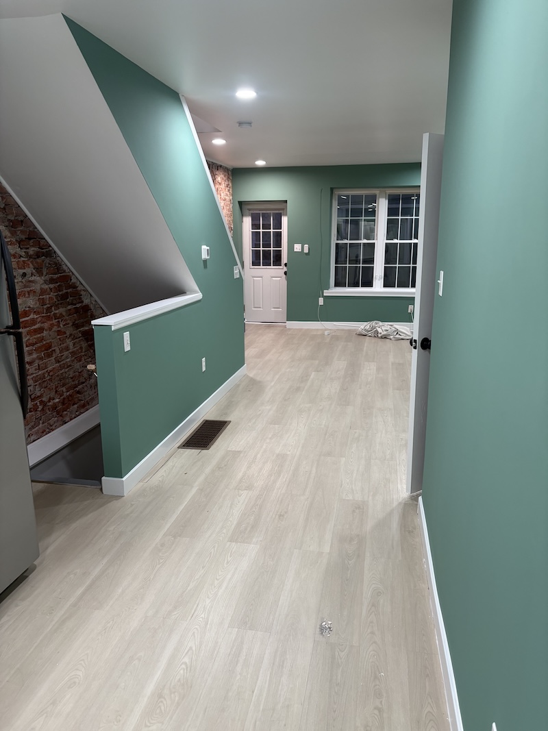 interior painting in progress