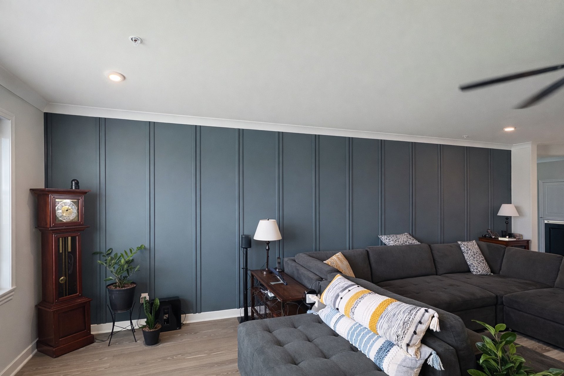 freshly painted living room