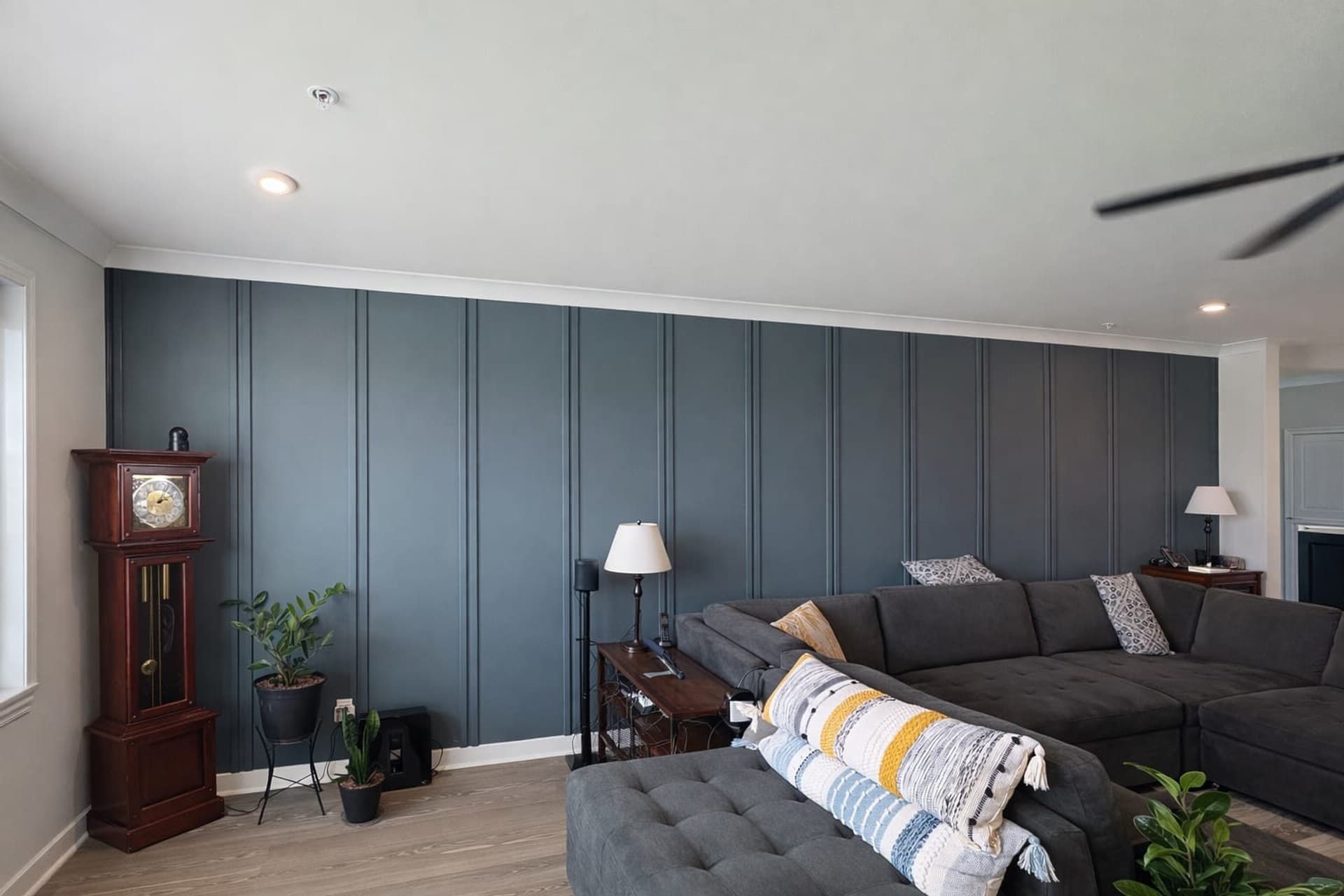 freshly painted living room