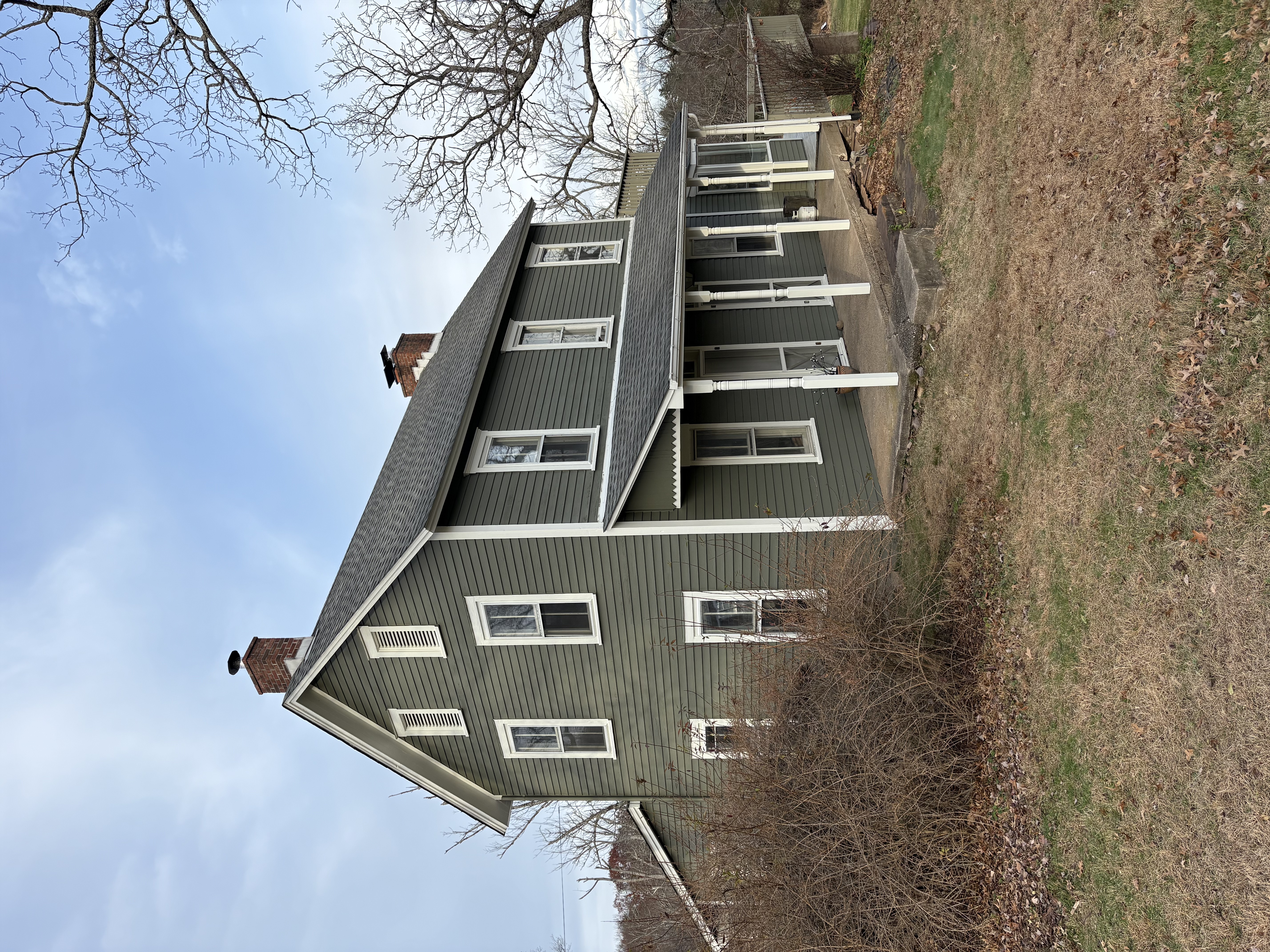 finished exterior house painting