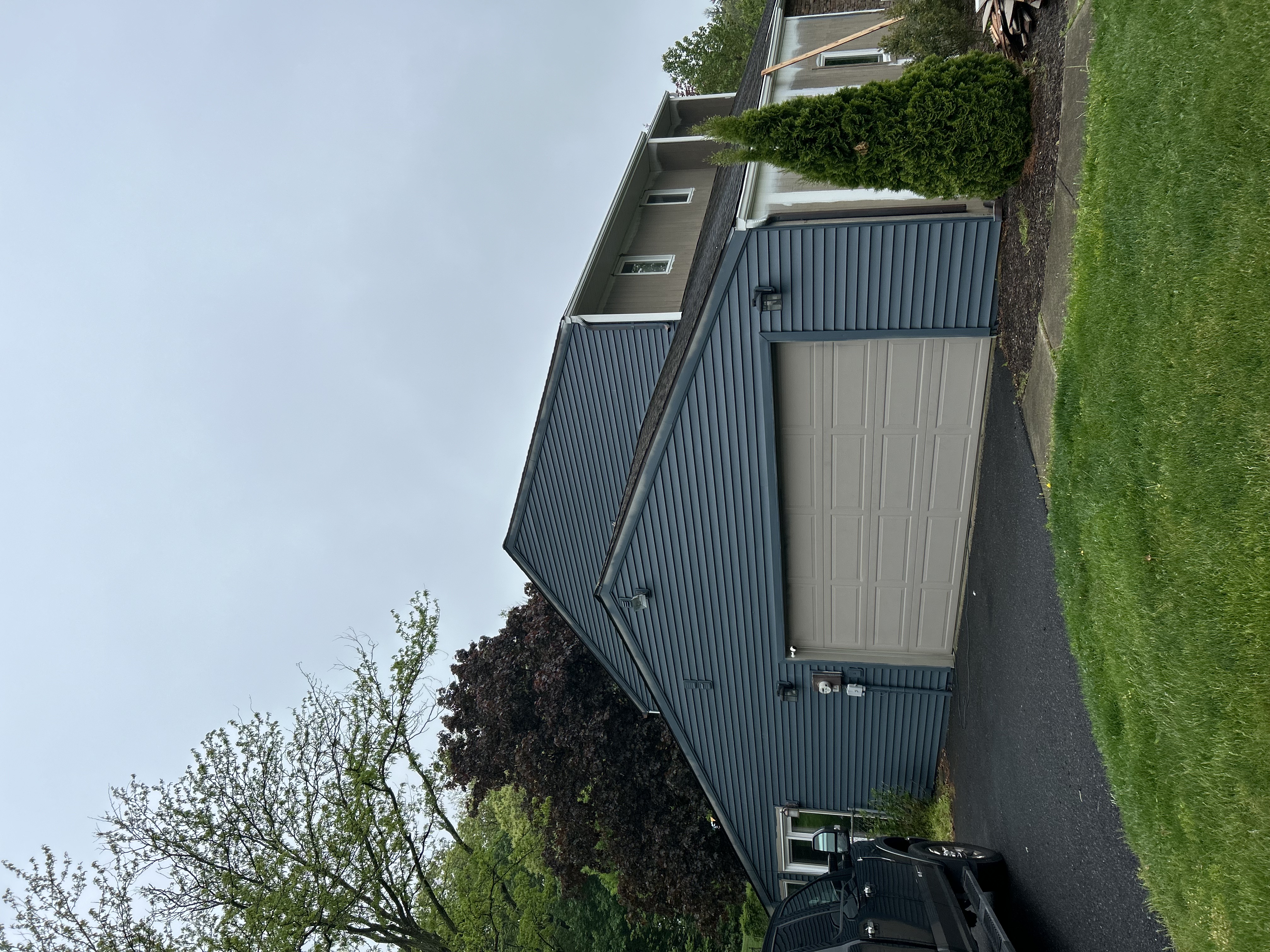 exterior home painting in progress