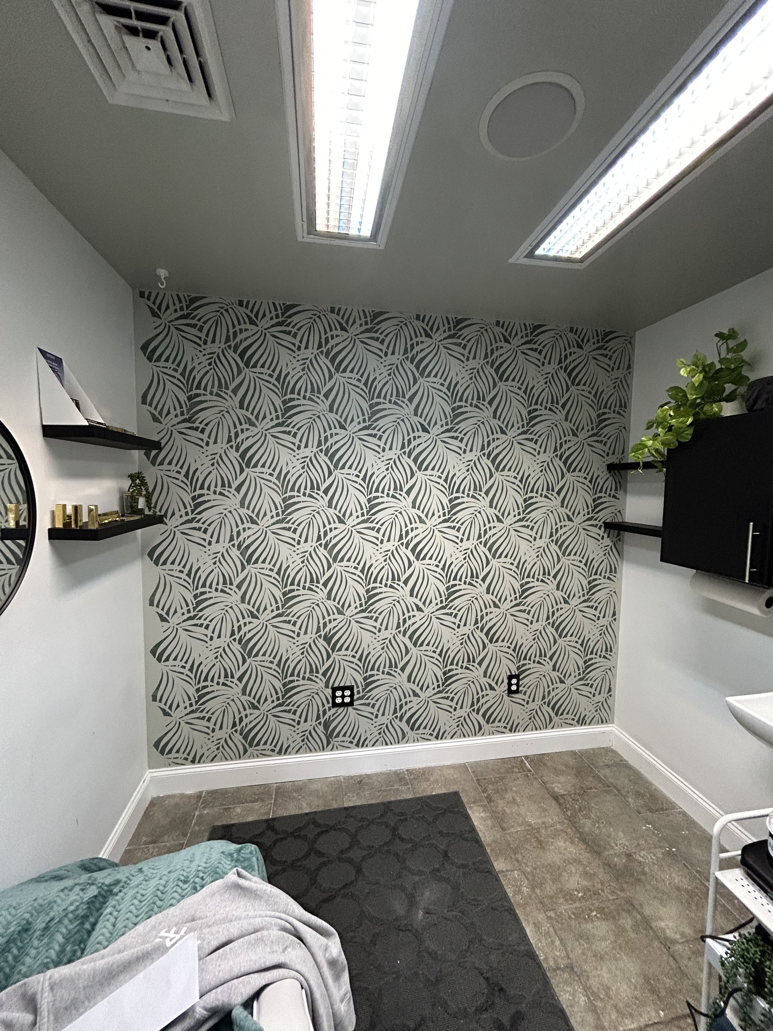 interior painting in progress