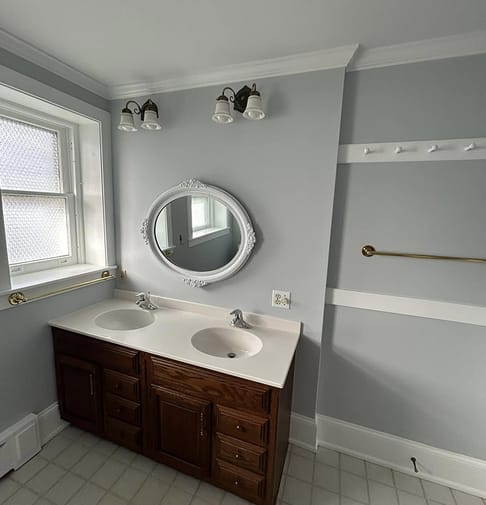 interior room after painting