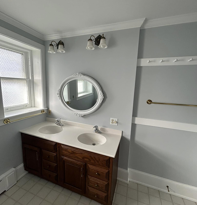 interior room after painting